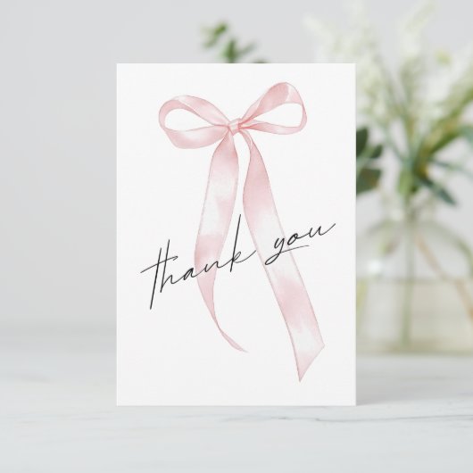 Pink Ribbon Bedankt (Staand voorkant)