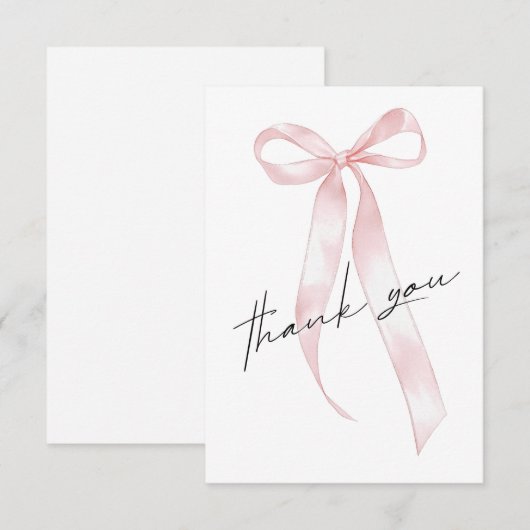 Pink Ribbon Bedankt (Voorkant / Achterkant)