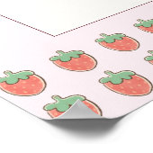 Pink Ribbon Berry eerste verjaardag welkom Poster (Hoek)