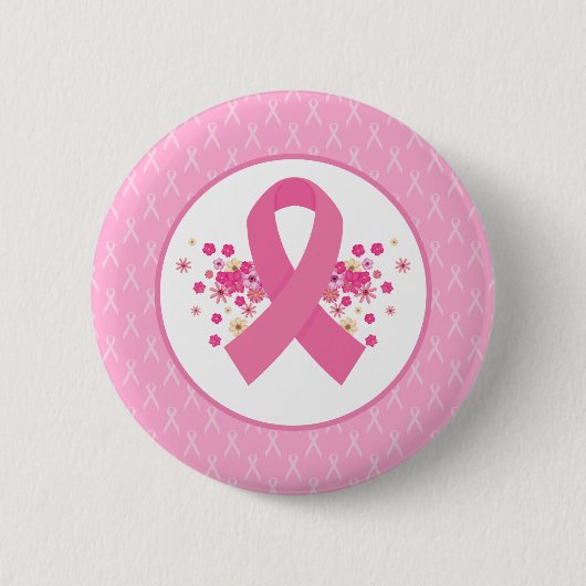 Pink Ribbon borstkanker Bewustzijn Ronde Button 5,7 Cm (Voorkant)