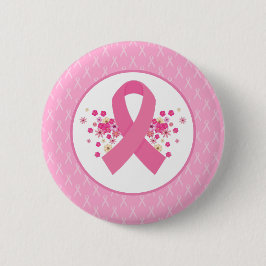 Pink Ribbon borstkanker Bewustzijn Ronde Button 5,7 Cm