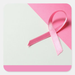 Pink Ribbon borstkanker Bewustzijn Vierkante Sticker