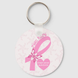 Pink Ribbon Borstkanker Sleutelhanger