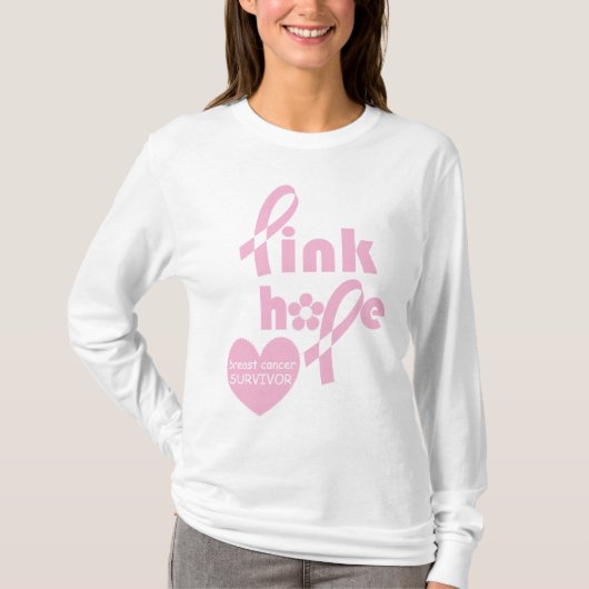 Pink Ribbon Borstkanker T-shirt (Voorkant)