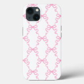 Pink Ribbon Bow Trellis Case-Mate iPhone Case (Achterkant)