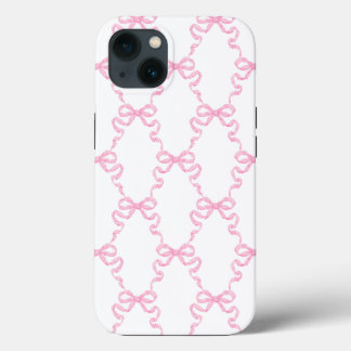 Pink Ribbon Bow Trellis Case-Mate iPhone Case