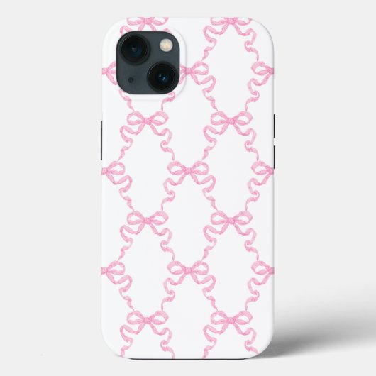 Pink Ribbon Bow Trellis Case-Mate iPhone Case (Achterkant)