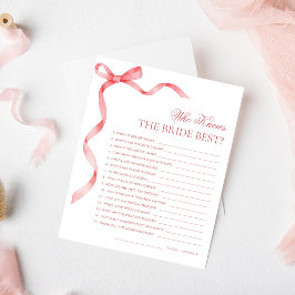 Pink Ribbon Bow Wie Weet De Bruid Beste Spel