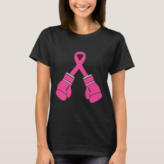 Pink Ribbon Boxing Handschoenen Borstkanker Bewust T-shirt