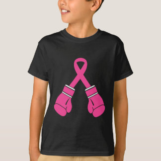 Pink Ribbon Boxing Handschoenen Borstkanker Bewust T-shirt