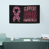 Pink Ribbon Breast Awareness Brave and strong Spandoek (Beurs)