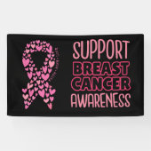 Pink Ribbon Breast Awareness Brave and strong Spandoek (Horizontaal)