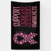 Pink Ribbon Breast Awareness Brave and strong Spandoek (Verticaal)