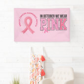 Pink Ribbon Breast Awareness Brave and strong Spandoek (Insitu)