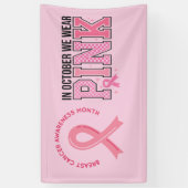 Pink Ribbon Breast Awareness Brave and strong Spandoek (Verticaal)