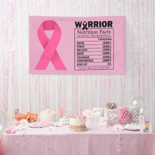 Pink Ribbon Breast Awareness Brave and strong Spandoek