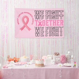 Pink Ribbon Breast Awareness Brave and strong Spandoek