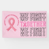 Pink Ribbon Breast Awareness Brave and strong Spandoek (Horizontaal)