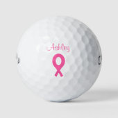 Pink Ribbon Breast Cancer 4Ashley Golfballen (Voorkant)