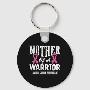 Pink Ribbon Breast Cancer Awareness Moeder of a Wa Sleutelhanger