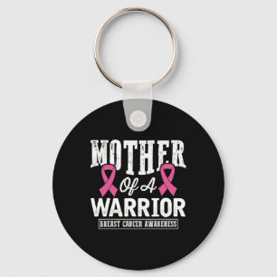 Pink Ribbon Breast Cancer Awareness Moeder of a Wa Sleutelhanger
