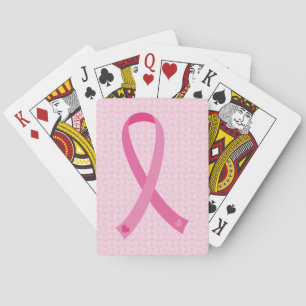 Pink Ribbon Breast Cancer Awareness Playing Cards Speelkaarten