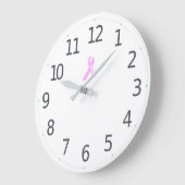 Pink Ribbon Breast Cancer Awareness | Wall Clock Grote Klok (Hoek)