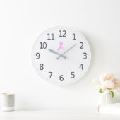 Pink Ribbon Breast Cancer Awareness | Wall Clock Grote Klok (Huis)