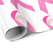 Pink Ribbon Breast Cancer Bewustheid Cadeaupapier (Rol Hoek)