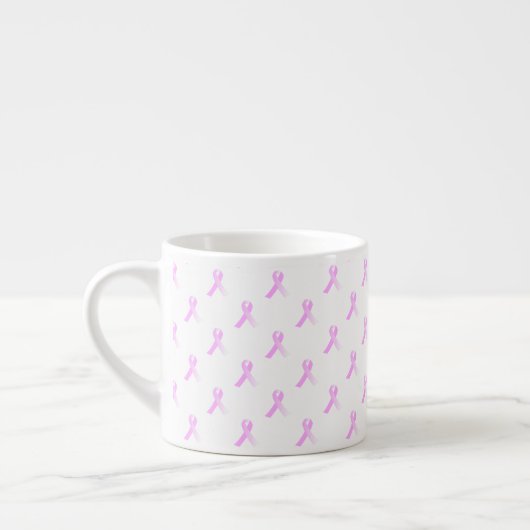 Pink Ribbon Breast Cancer Bewustheid Espresso Mok (Links)