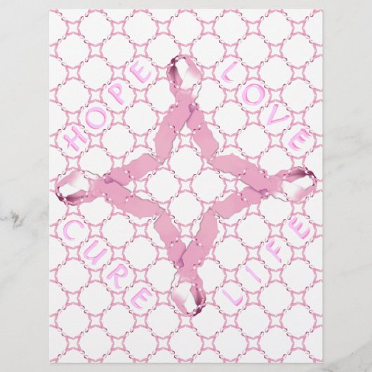 Pink Ribbon Breast Cancer Bewustheid Flyer (Voorkant)
