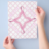 Pink Ribbon Breast Cancer Bewustheid Flyer (Hand)