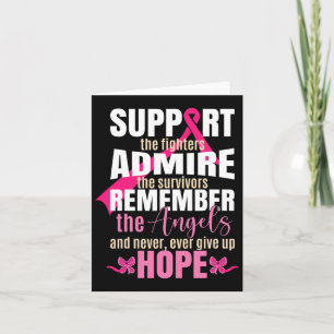 Pink Ribbon Breast Cancer Bewustheid Kaart