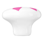 Pink Ribbon Breast Cancer Bewustheid Keramische Knop (Zijkant)