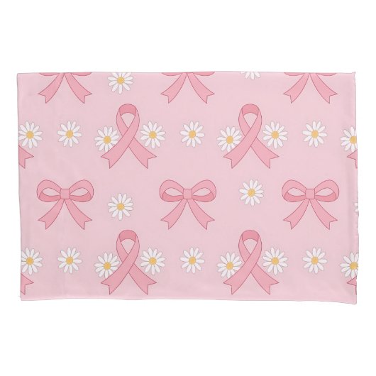 Pink Ribbon Breast Cancer Bewustheid Kussensloop (Voorkant)