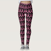 Pink Ribbon Breast Cancer Bewustheid Leggings (Voorkant)