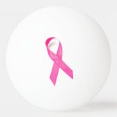 Pink Ribbon Breast Cancer Bewustheid Pingpongbal (Voorkant)