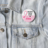 Pink Ribbon Breast Cancer Bewustheid Ronde Button 5,7 Cm (In situ)
