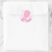 Pink Ribbon Breast Cancer Bewustheid Ronde Sticker (Tas)