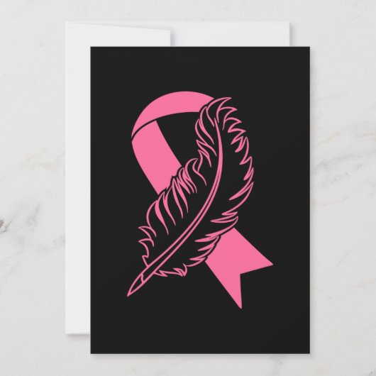 Pink Ribbon Breast Cancer Bewustheid Save The Date (Voorkant)