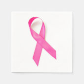 Pink Ribbon Breast Cancer Bewustheid Servet (Voorkant)