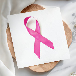 Pink Ribbon Breast Cancer Bewustheid Servet
