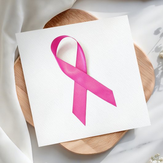 Pink Ribbon Breast Cancer Bewustheid Servet