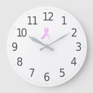Pink Ribbon Breast Cancer Bewustheid   Wandklok