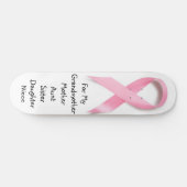 PINK RIBBON BREAST CANCER BEWUSTMAKING : PERSOONLIJK SKATEBOARD (Horizontaal)
