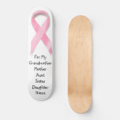 PINK RIBBON BREAST CANCER BEWUSTMAKING : PERSOONLIJK SKATEBOARD (Voorkant)