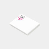 Pink Ribbon Breast Cancer Faith Awareness Hope Post-it® Notes (Schuin)