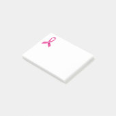 Pink Ribbon Breast Cancer Faith Hope Love Post-it® Notes (Schuin)