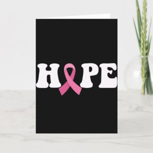 Pink Ribbon Cancer Awareness Borstkanker Hoop Bedankkaart