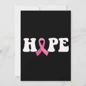 Pink Ribbon Cancer Awareness Borstkanker Hoop Kaart (Voorkant)